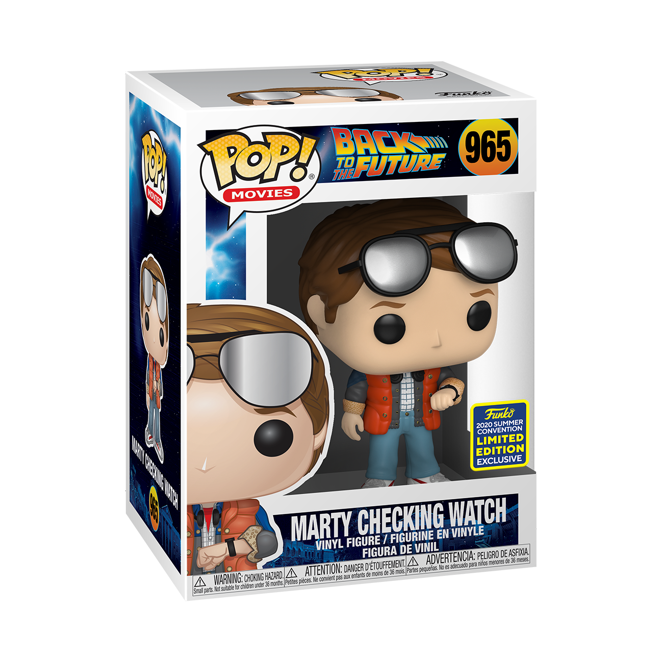 Funko POP! Movies Back to the Future 965 Marty Checking Watch 2020 Summer Convention Exclusive