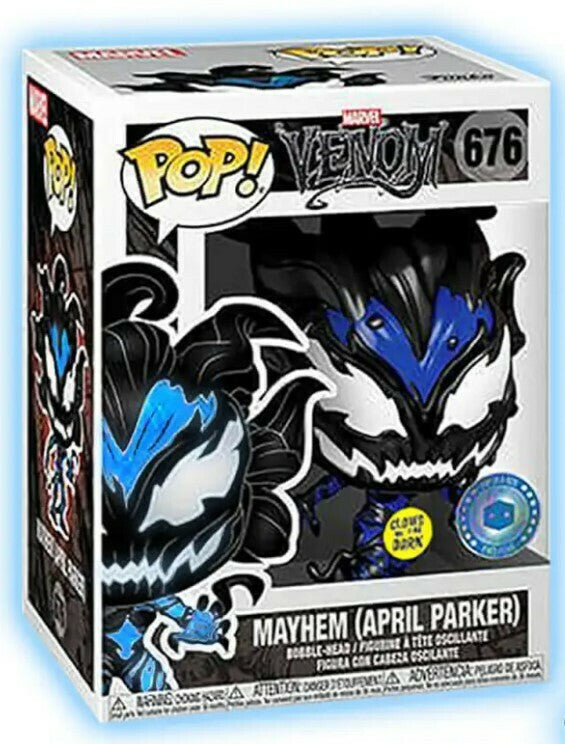Funko POP! Marvel Venom 676 Mayhem (April Parker) Glow-in-the-Dark Pop in a Box Exclusive