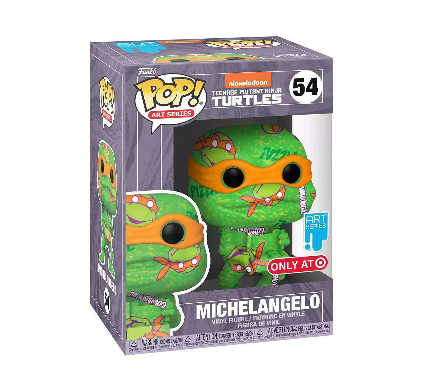 Funko POP! Art Series Teenage Mutant Ninja Turtles 54 Michelangelo Target Exclusive with Hard Stack Protector