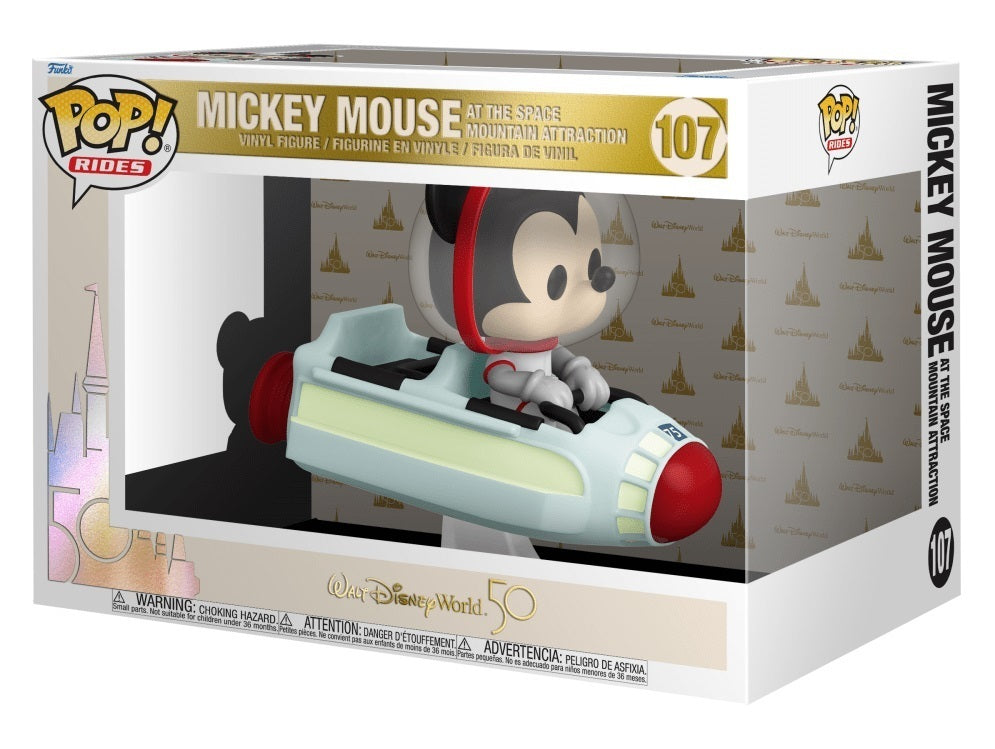 Funko POP! Rides 6" Super Deluxe Disney Parks 50th 107 Mickey Mouse at the Space Mountain Attraction