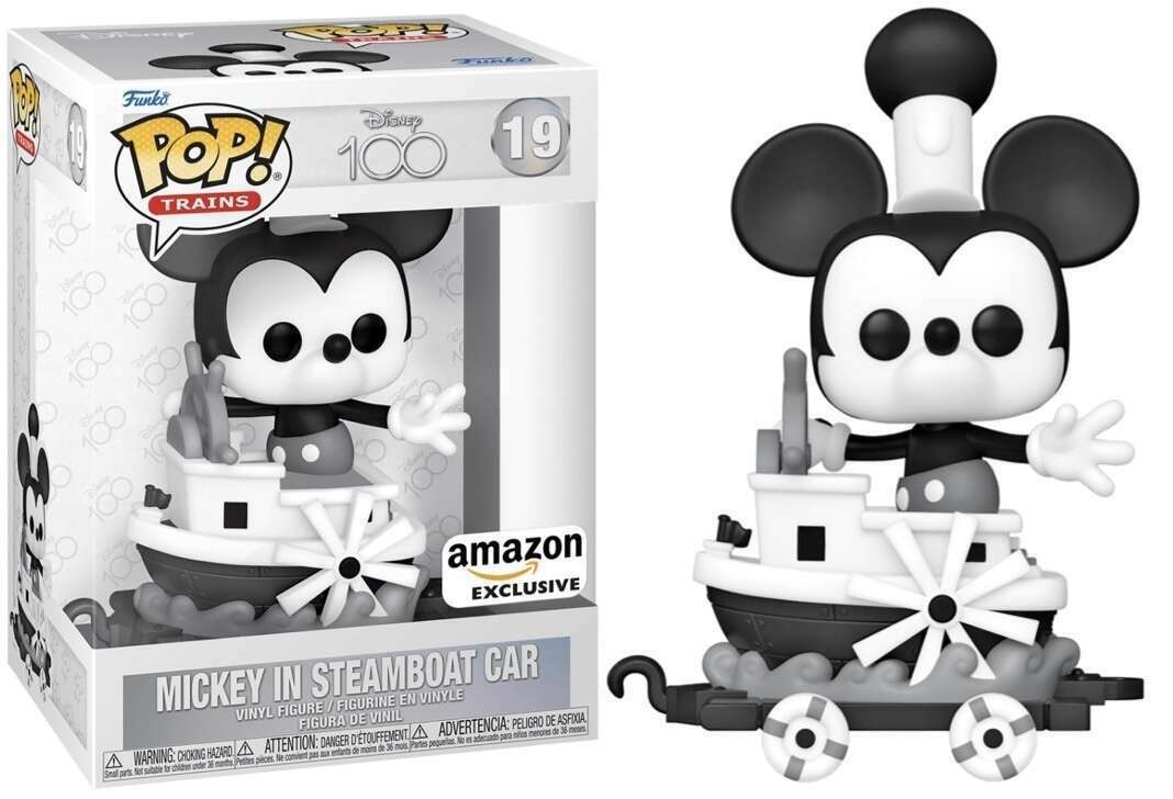 Funko POP! Disney 100 19 Mickey in Steamboat Car Amazon Exclusive