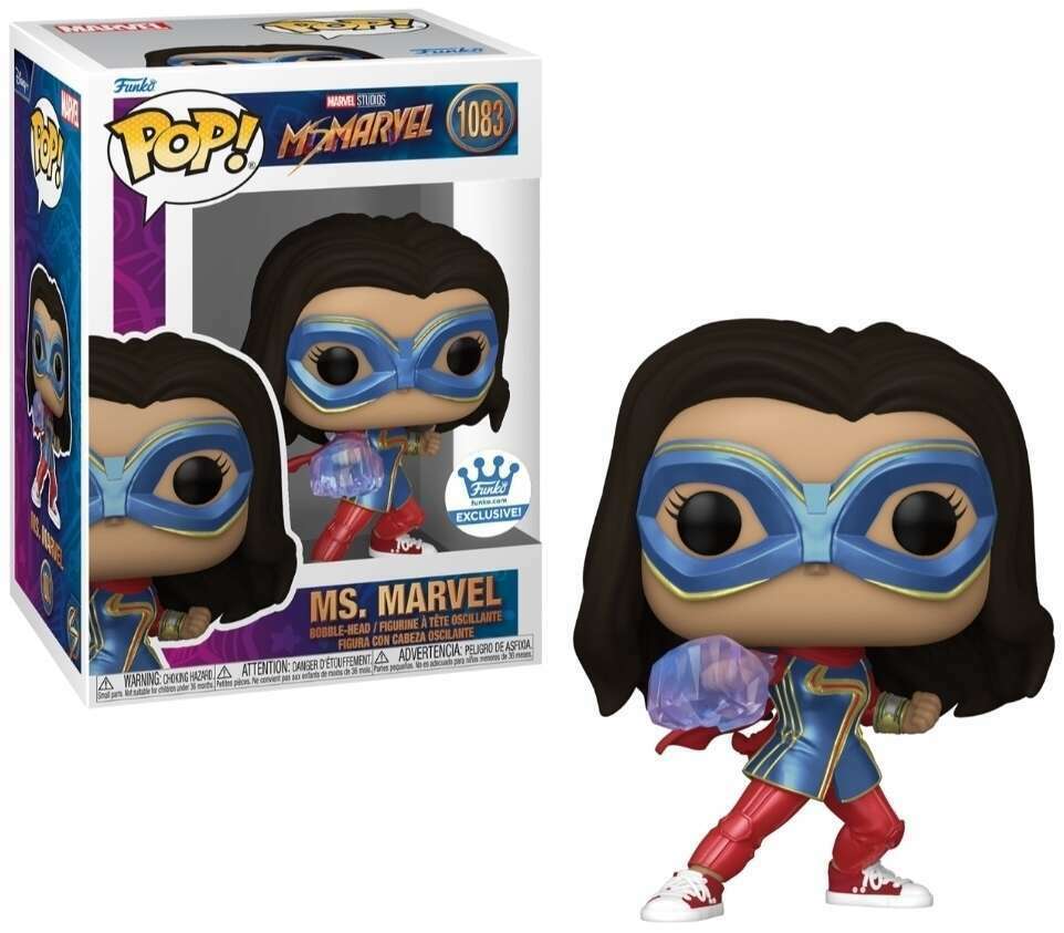 Funko POP! Marvel Studios Ms. Marvel 1083 Ms. Marvel (Embiggened Fist with Light Arm) Funko Shop Exclusive