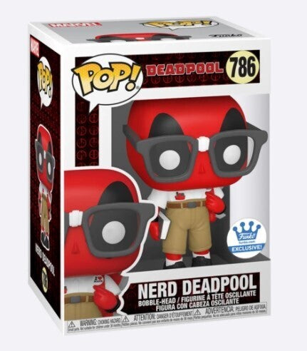 Funko POP! Marvel Comics Deadpool 786 Nerd Deadpool Funko Shop Exclusive