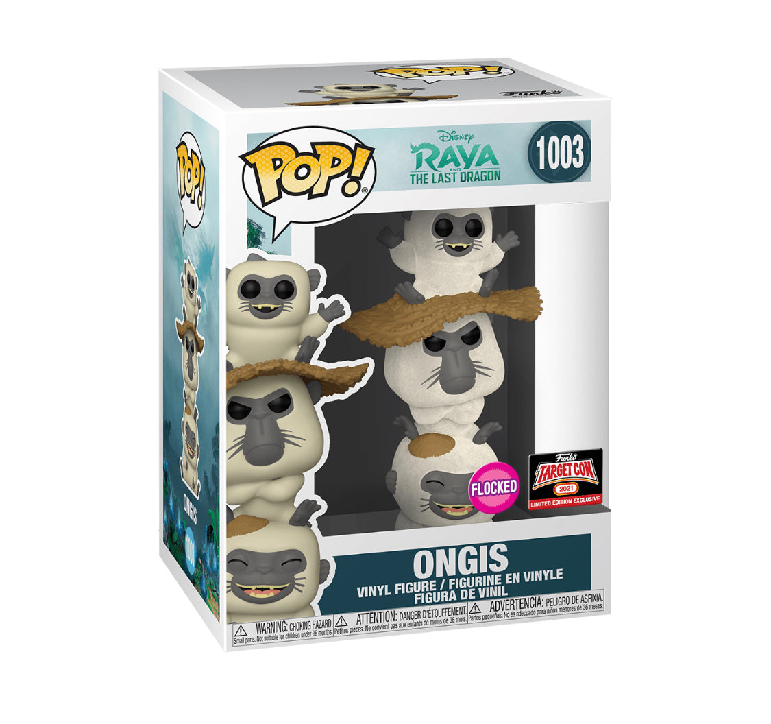 Funko POP! Disney Raya and The Last Dragon 1003 Ongis (Flocked) Target Con 2021 Exclusive
