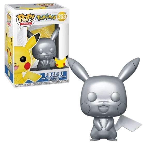 Funko POP! Games Pokémon 353 Pikachu (Silver Metallic)