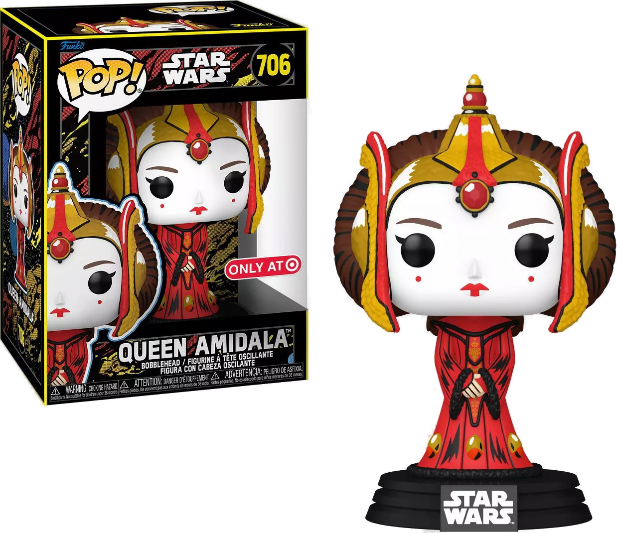 Funko POP! Star Wars The Phantom Menace 706 Queen (Padmé) Amidala Target Exclusive