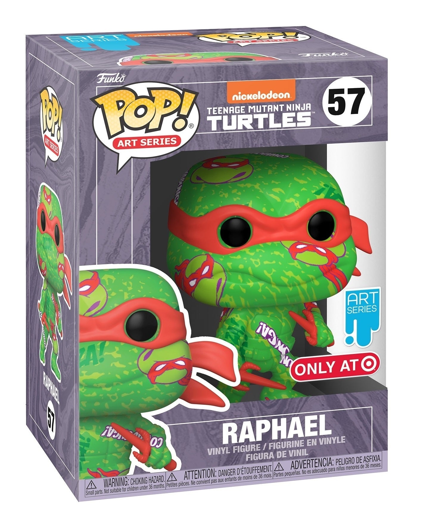 Funko POP! Art Series Teenage Mutant Ninja Turtles 57 Raphael Target Exclusive with Hard Stack Protector
