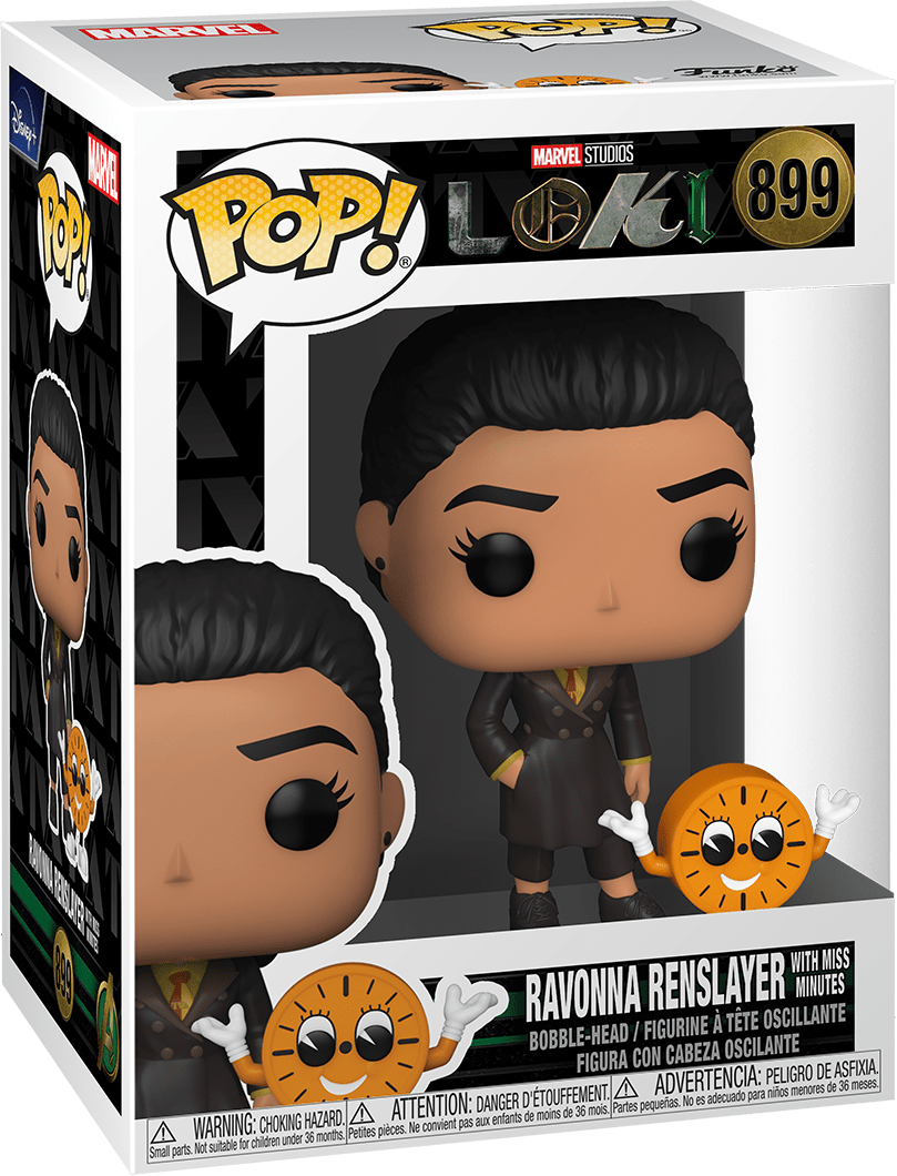 Funko POP! Marvel Studios Loki 899 Ravonna Renslayer with Miss Minutes