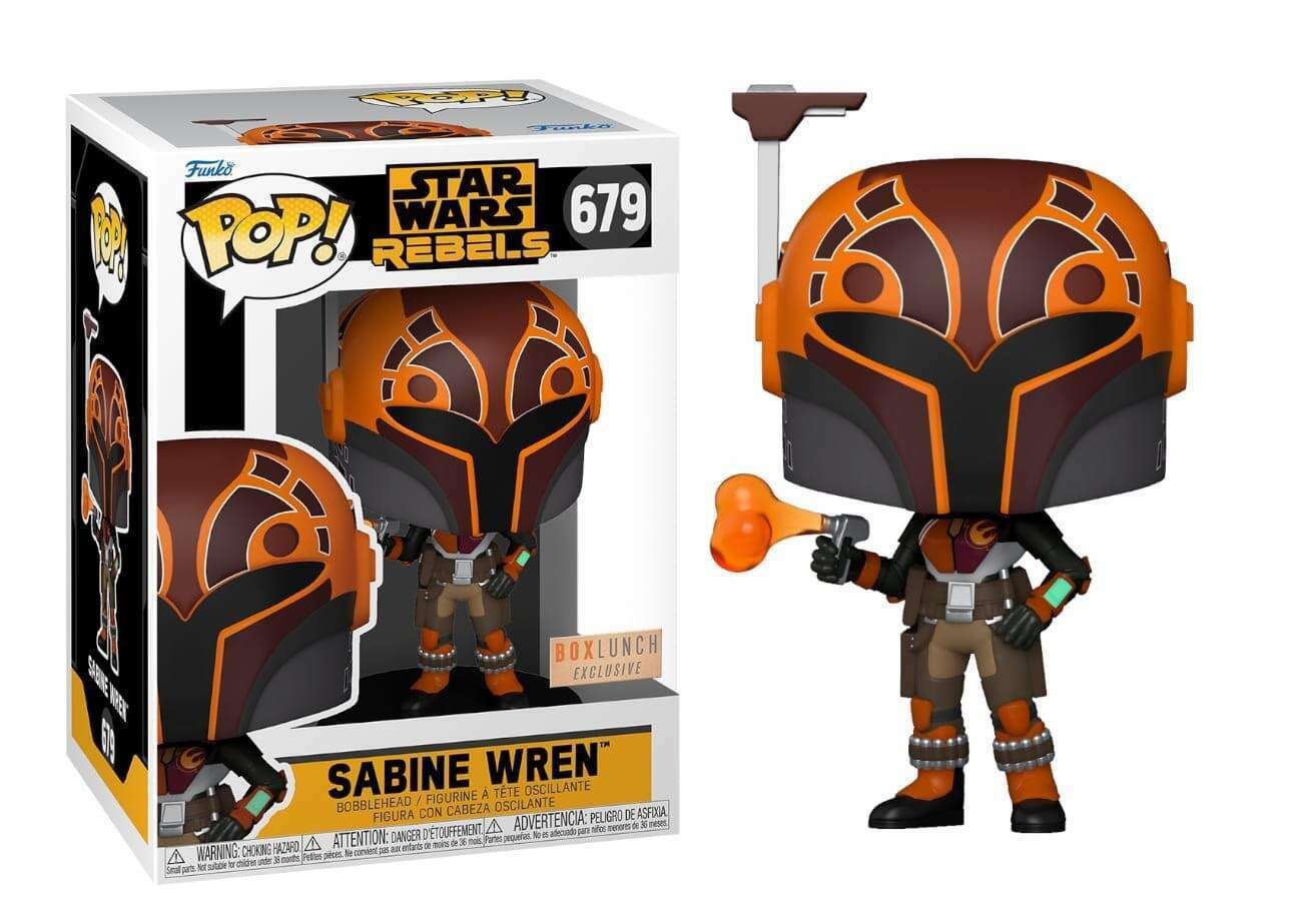 Funko POP! Star Wars Animated Rebels Ahsoka 679 Sabine Wren Box Lunch Exclusive