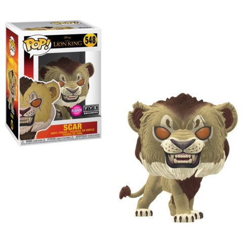 Funko POP! Disney The Lion King 548 Scar (Flocked) FYE Exclusive