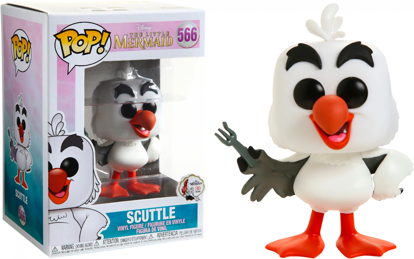 Funko POP! Disney The Little Mermaid 566 Scuttle with Fork