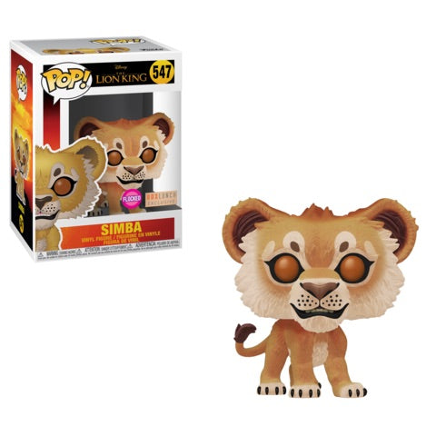 Funko POP! Disney The Lion King 547 Simba (Flocked) Box Lunch Exclusive
