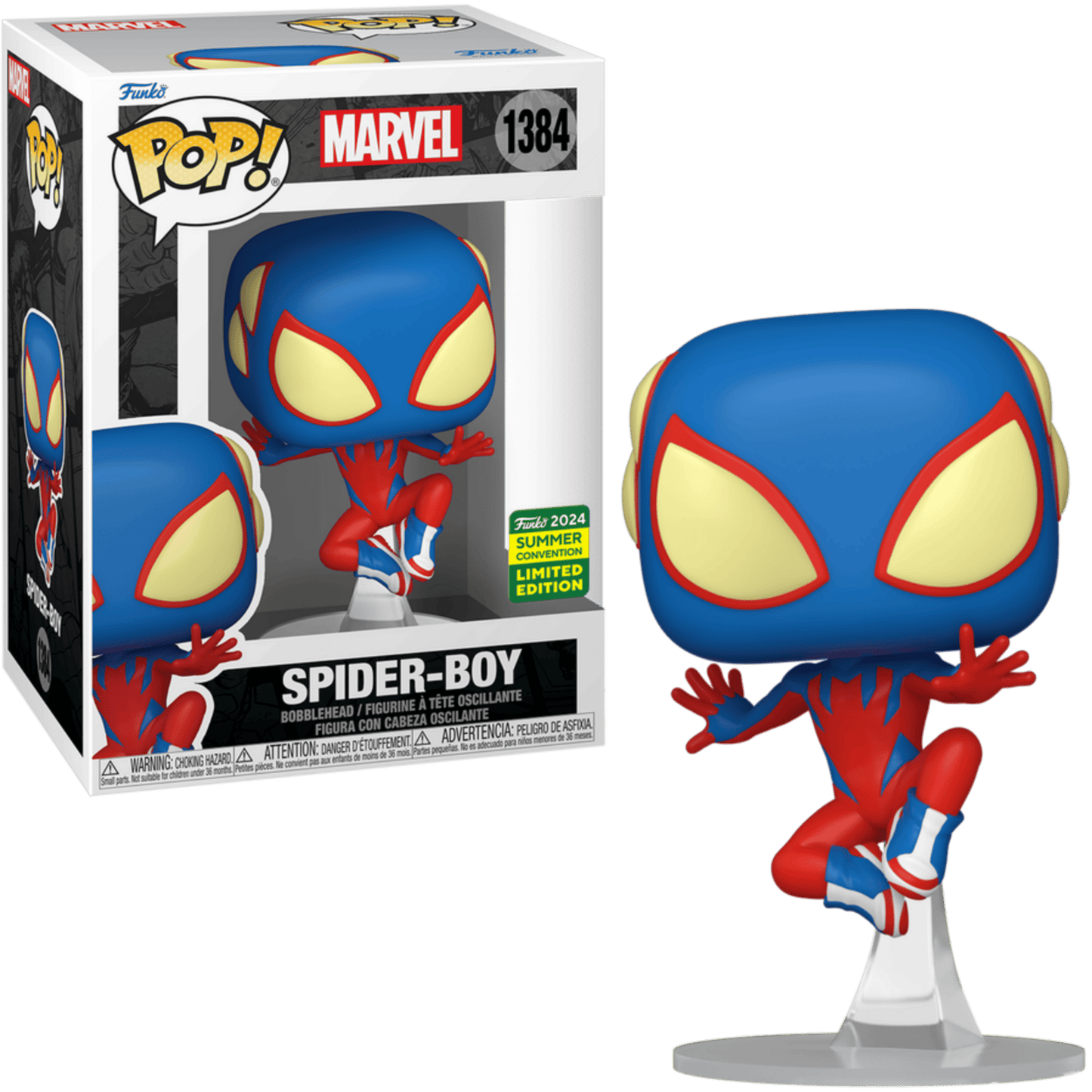 Funko POP! Marvel Comics Spider-Man 1384 Spider-Boy 2024 Summer Convention Exclusive