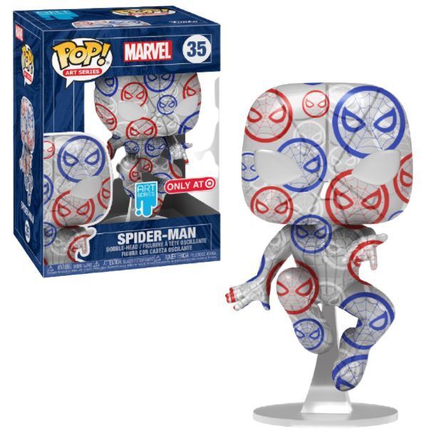 Funko POP! Art Series Marvel Comics Spider-Man 35 Spider-Man Target Exclusive with Hard Stack Protector