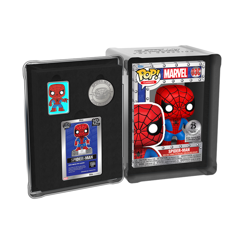 Funko POP! Marvel Comics Spider-Man 03C Spider-Man Classics 25th Anniversary SDCC 2023 Summer Convention Shared Exclusive