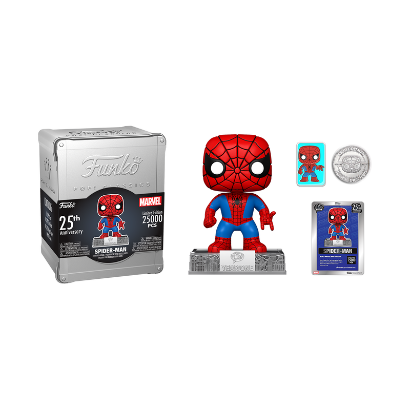 Funko POP! Marvel Comics Spider-Man 03C Spider-Man Classics 25th Anniversary SDCC 2023 Summer Convention Shared Exclusive