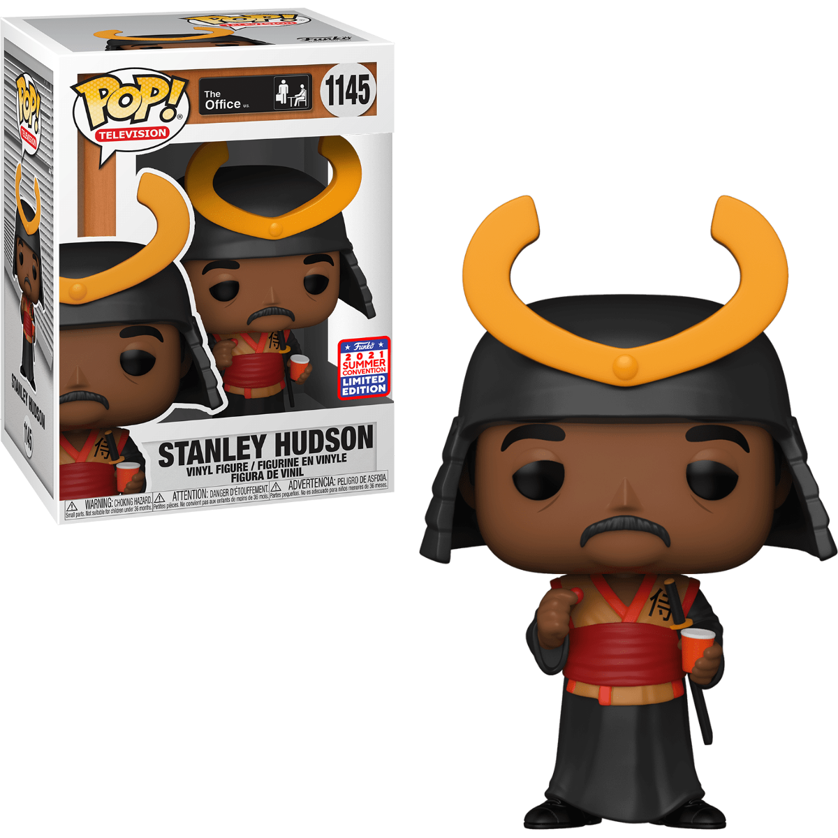 Funko POP! TV The Office 1145 Stanley Hudson (Warrior) 2021 Summer Convention Exclusive