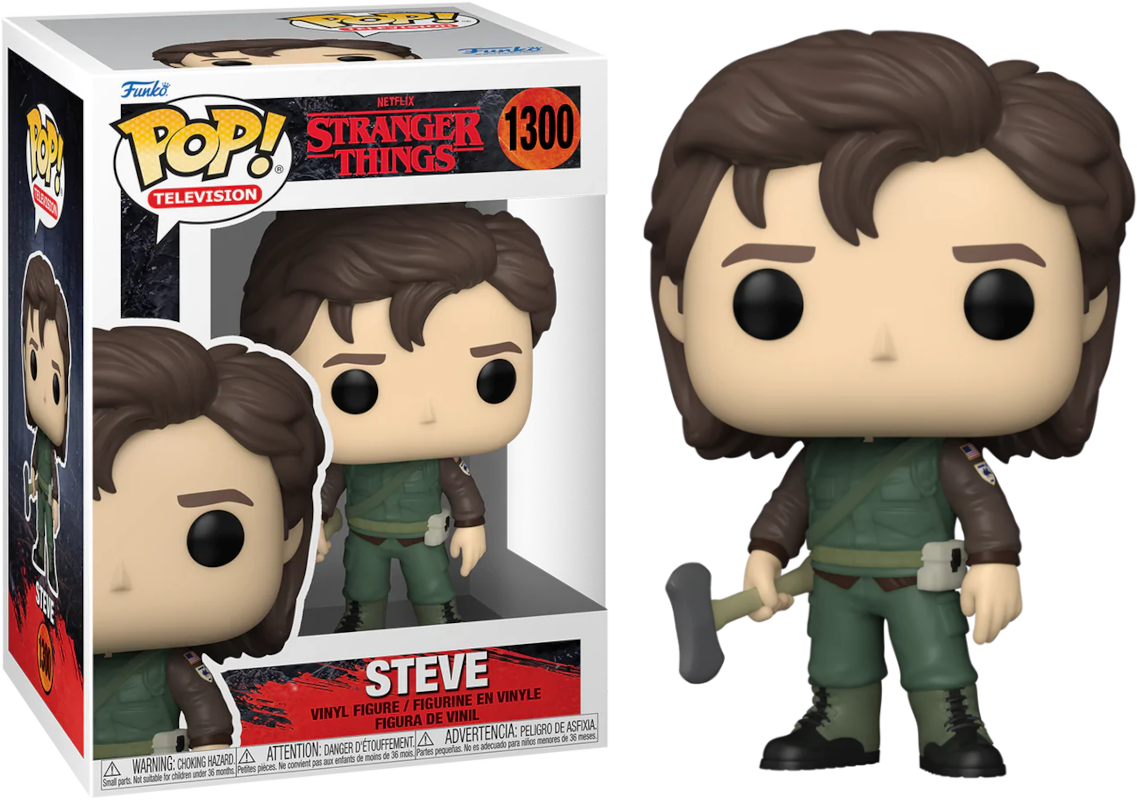Funko POP! TV Stranger Things 1300 Steve (with Axe) in Hunter Outfit