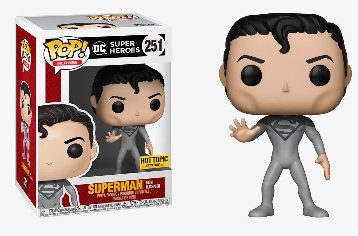 Funko POP! DC Heroes Superman 251 Superman from Flashpoint Hot Topic Exclusive