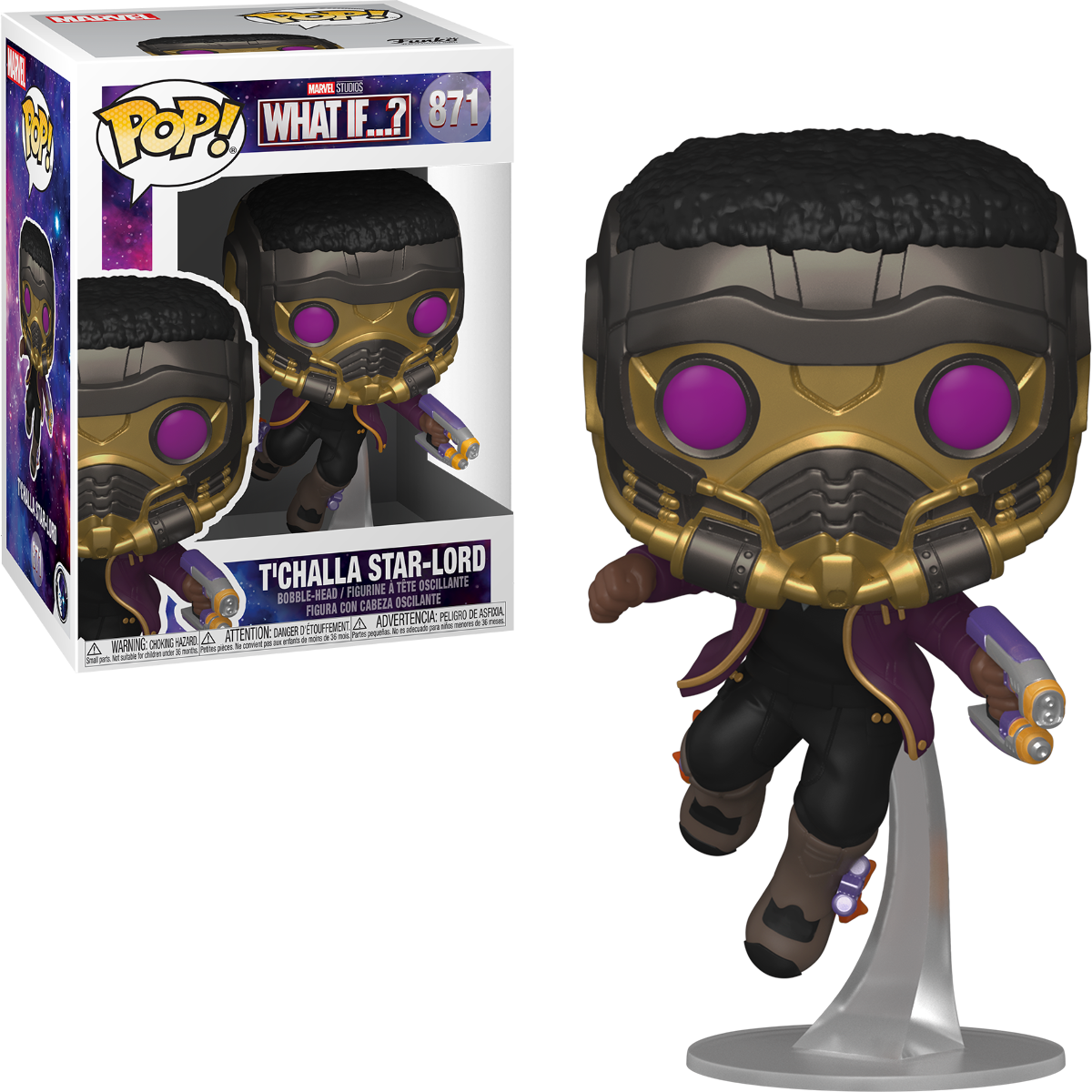 Funko POP! Marvel Studios What If...? 871 T'Challa Star-Lord