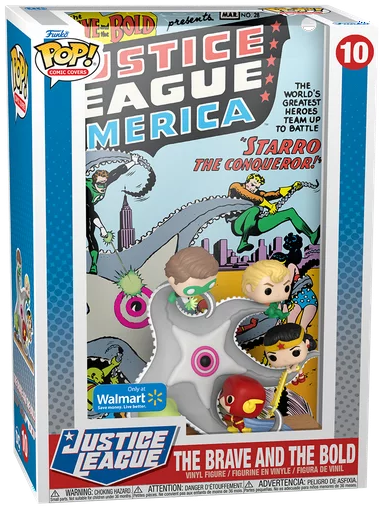Funko POP! Comic Covers DC The Justice League 10 The Brave and The Bold Justice League of America Walmart Exclusive