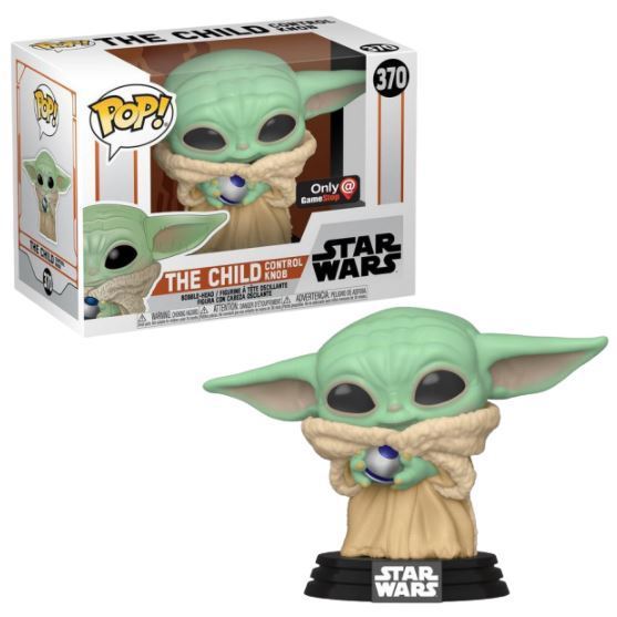 Funko POP! Star Wars The Mandalorian 370 The Child with Control Knob (Baby Yoda) GameStop Exclusive
