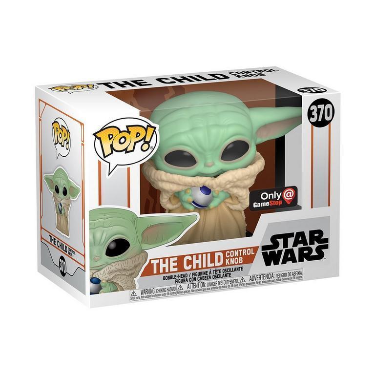 Funko POP! Star Wars The Mandalorian 370 The Child with Control Knob (Baby Yoda) GameStop Exclusive