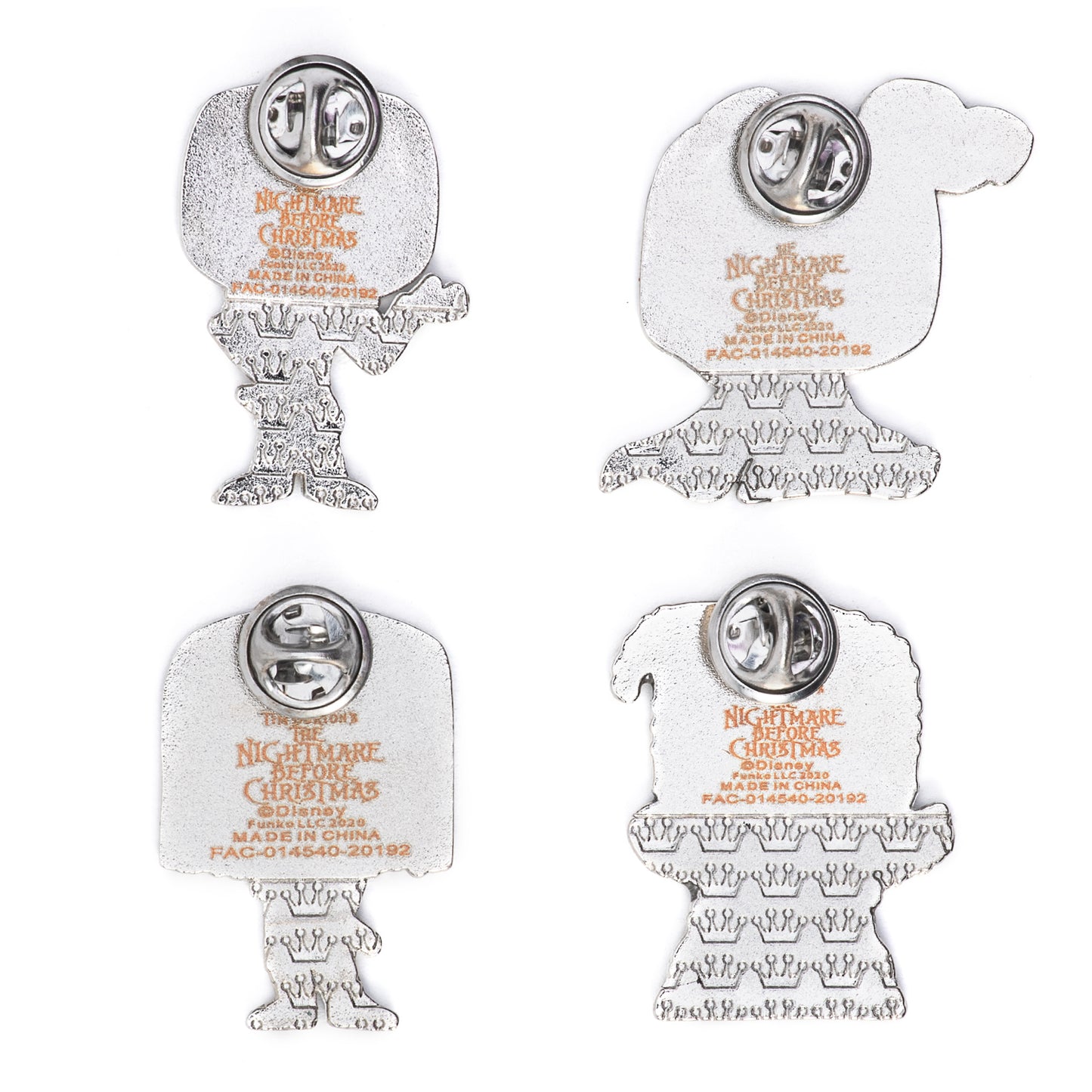 Funko POP! Pin The Nightmare Before Christmas 4-Pin Set Sally, Oogie Boogie, Jack Skellington and Zero Walmart Exclusive