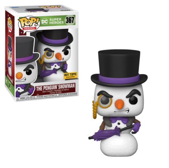 Funko POP! DC Heroes Holiday 367 The Penguin as Snowman Hot Topic Exclusive
