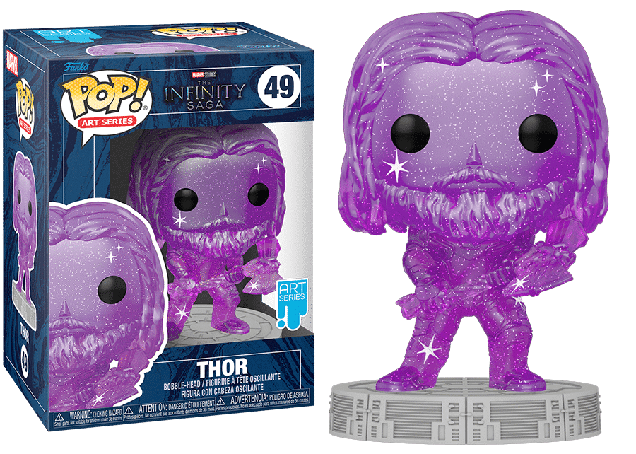 Funko POP! Art Series Marvel Movies Infinity Saga 49 Thor (Purple - Power Stone)