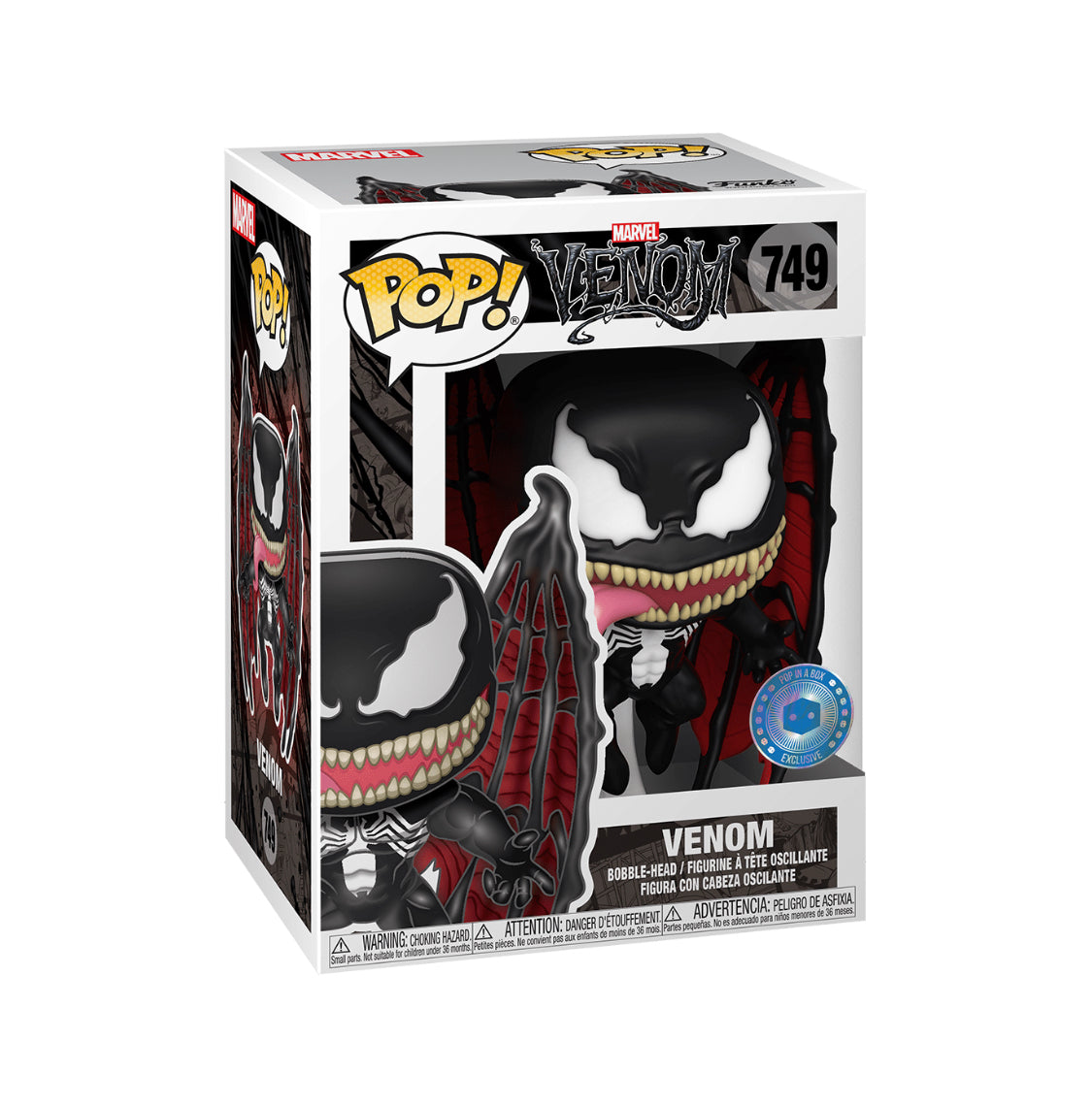 Funko POP! Marvel Venom 749 Venom with Wings Pop in a Box Exclusive