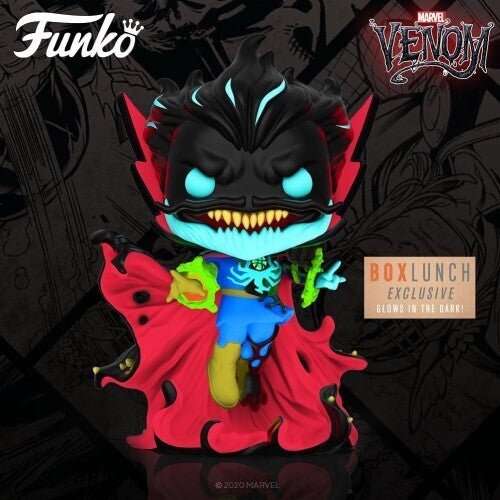 Funko POP! Marvel Venom 750 Venomized Doctor Strange Box Lunch Exclusive Glow-in-the-Dark