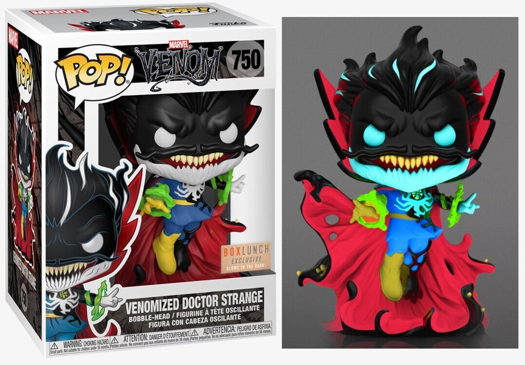 Funko POP! Marvel Venom 750 Venomized Doctor Strange Box Lunch Exclusive Glow-in-the-Dark