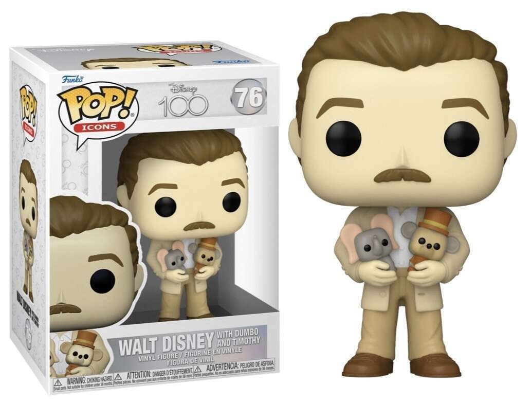Funko POP! Disney 100 76 Walt Disney and Dumbo & Timothy