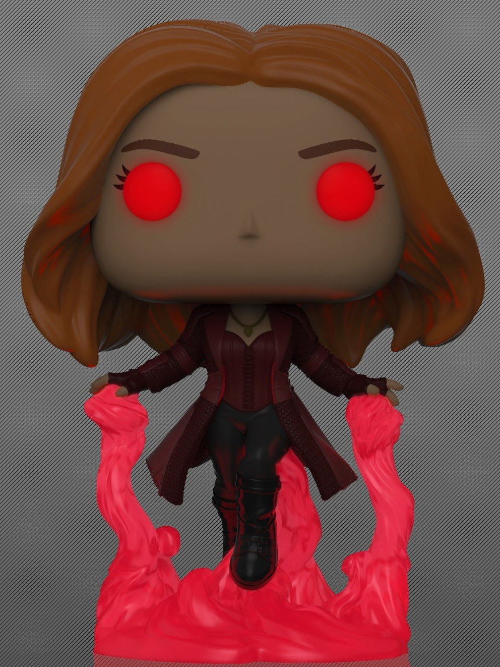 Funko POP! Marvel Movies Avengers Endgame 855 Wanda Maximoff Glow-in-the-Dark Pop in a Box Exclusive