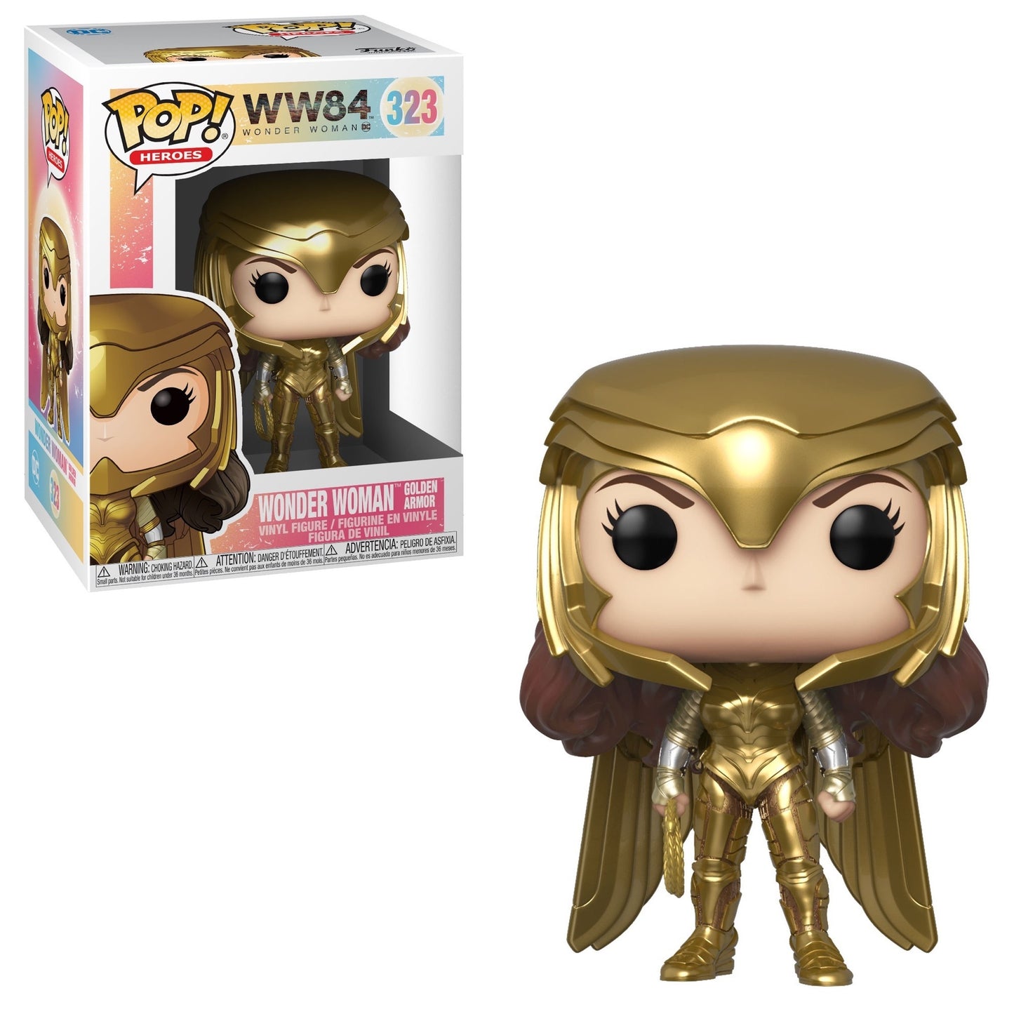 Funko POP! DC Heroes Movies Wonder Woman 1984 323 Wonder Woman Gold Power Armor