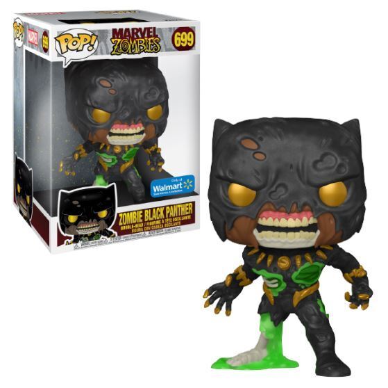 Funko POP! 10" Jumbo Marvel Zombies Black Panther 699 Zombie Black Panther WalMart Exclusive