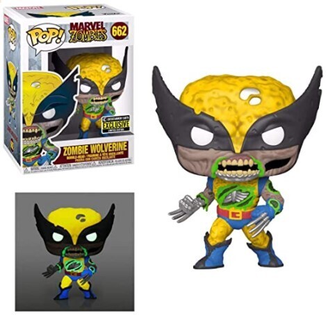 Funko POP! Marvel Zombies 662 Zombie Wolverine Glow-in-the-Dark EE Exclusive