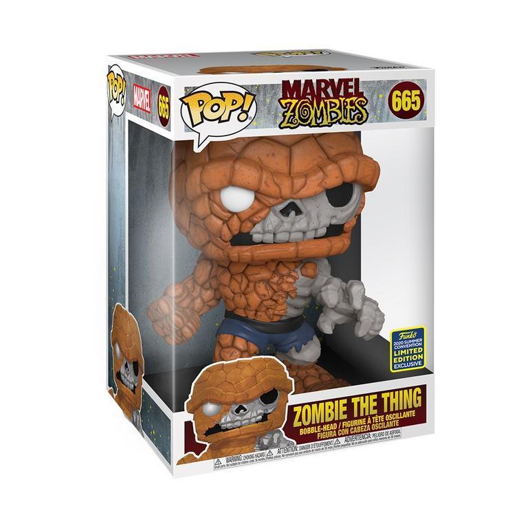 Funko POP! 10" Jumbo Marvel Zombies Fantastic Four 697 Zombie The Thing 2020 Exclusive