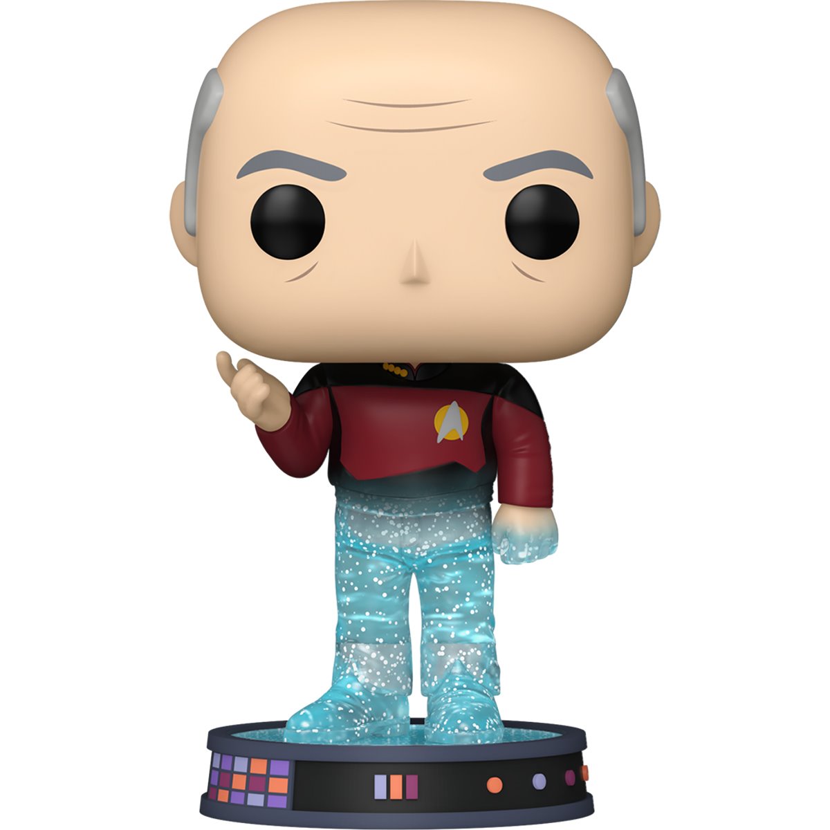 Funko POP! Plus TV Star Trek 1687 Jean-Luc Picard in Transporter Glitter