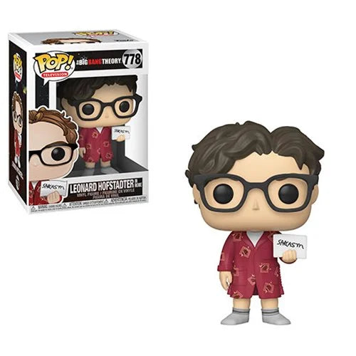 Funko POP! TV The Big Bang Theory 778 Leonard Hofstadter in Robe (Sarcasm Sign)