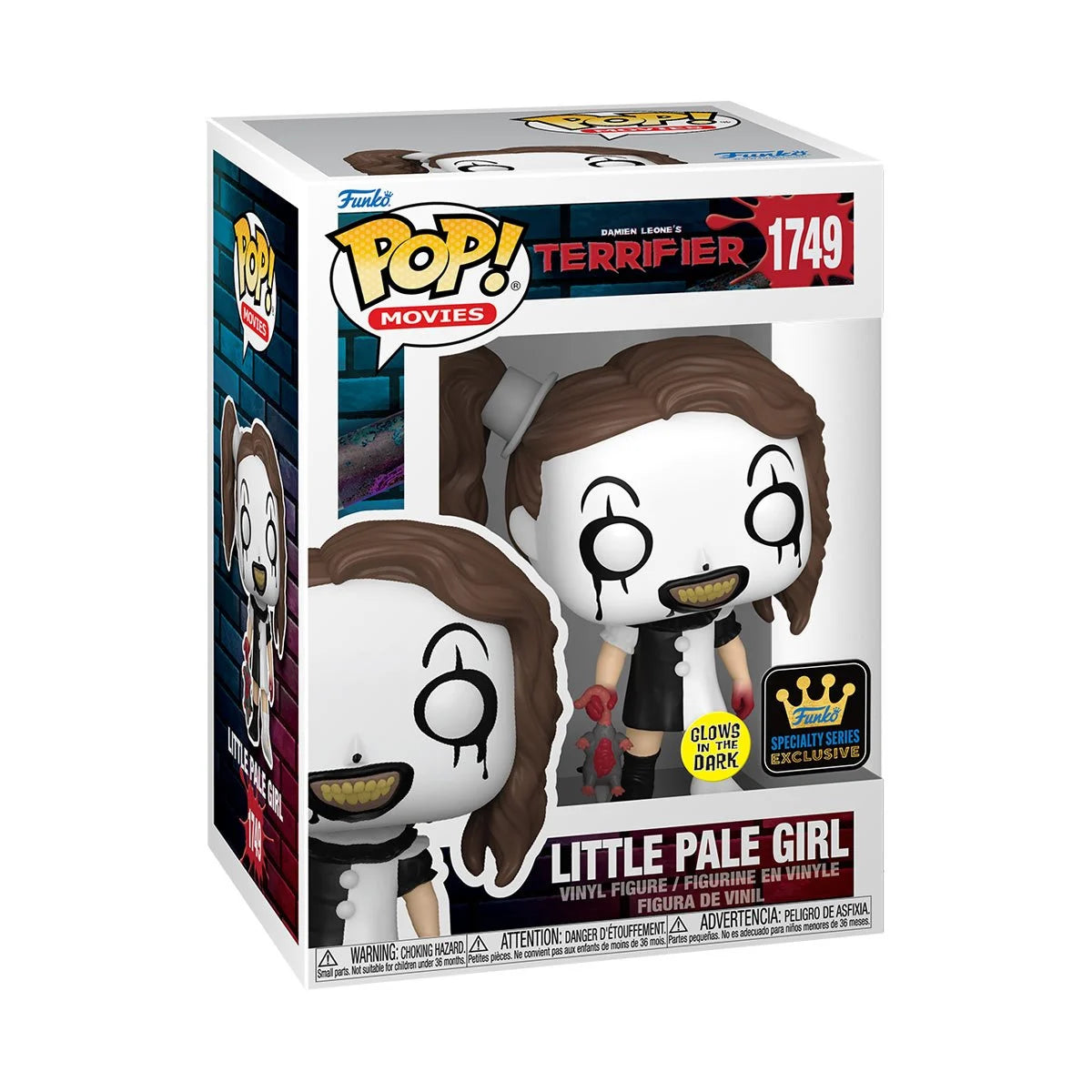 Funko POP! Movies Horror Terrifier 1749 Little Pale Girl Specialty Series Glow in the Dark