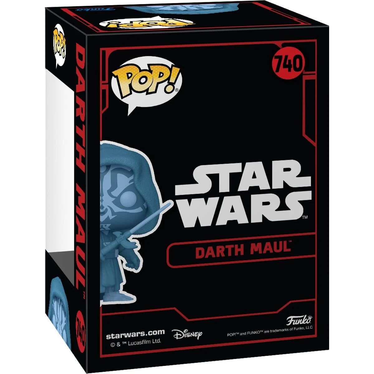 Funko POP! Star Wars The Dark Side 740 Darth Maul (Hologram) GITD Glow-in-the-Dark Specialty Series Exclusive