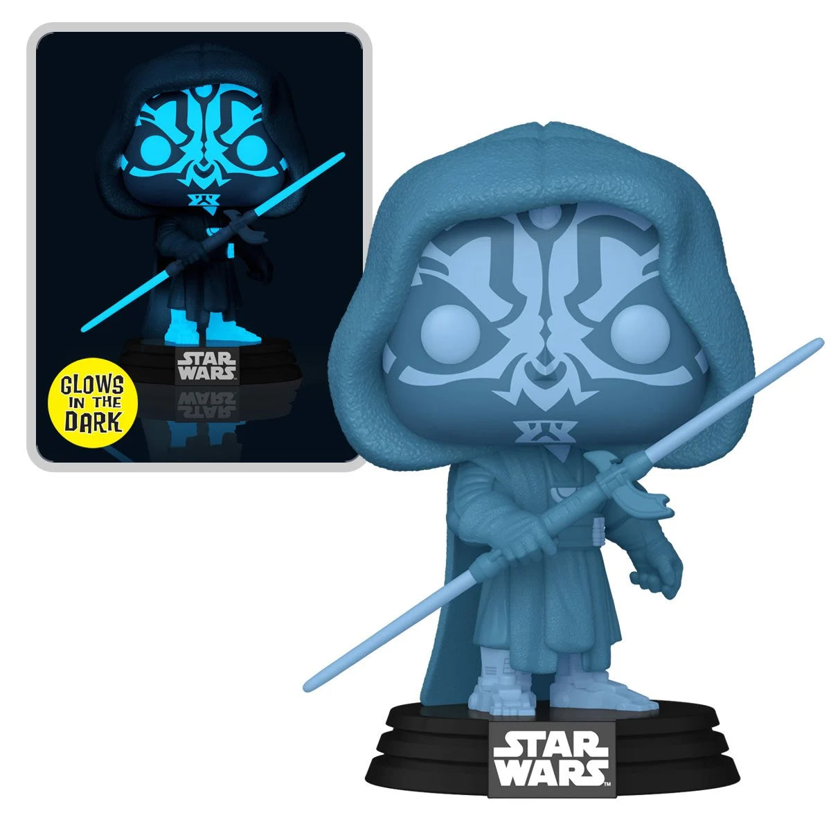 Funko POP! Star Wars The Dark Side 740 Darth Maul (Hologram) GITD Glow-in-the-Dark Specialty Series Exclusive