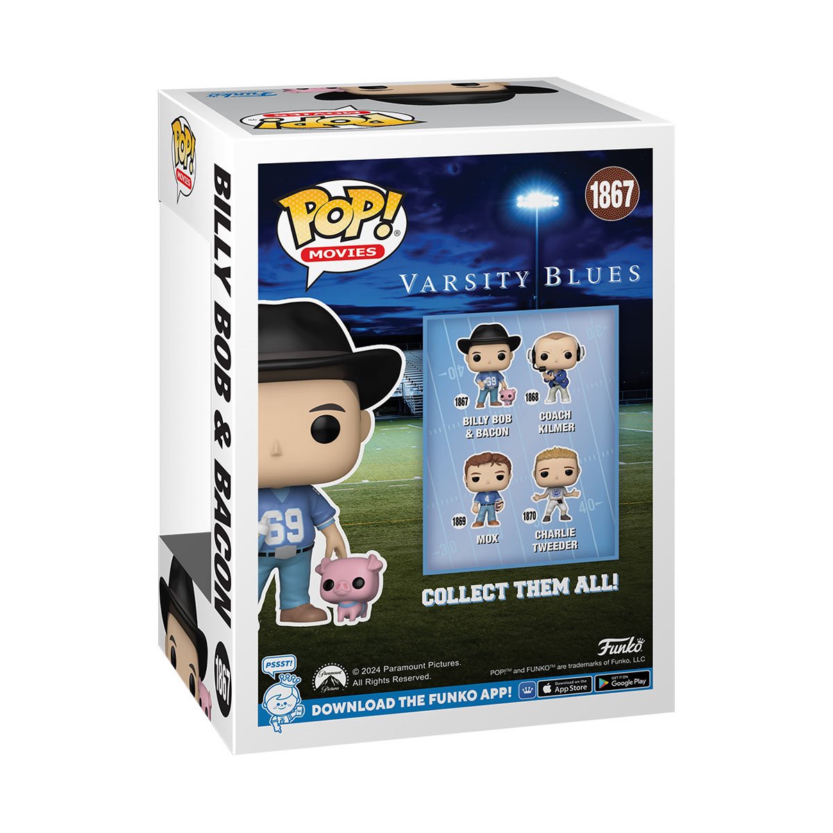 Funko POP! Movies Varsity Blues 1867 Billy Bob and Bacon