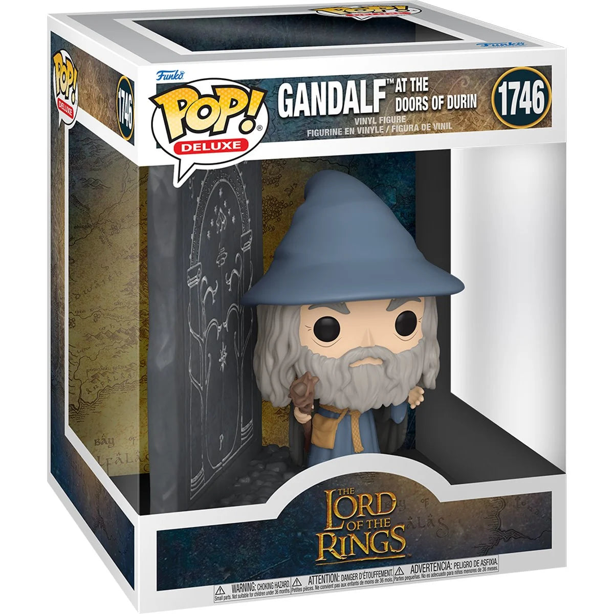 Funko POP! 6" Super Deluxe Movie Moments Lord of The Rings 1746 Gandalf at The Doors of Durin Glow in the Dark