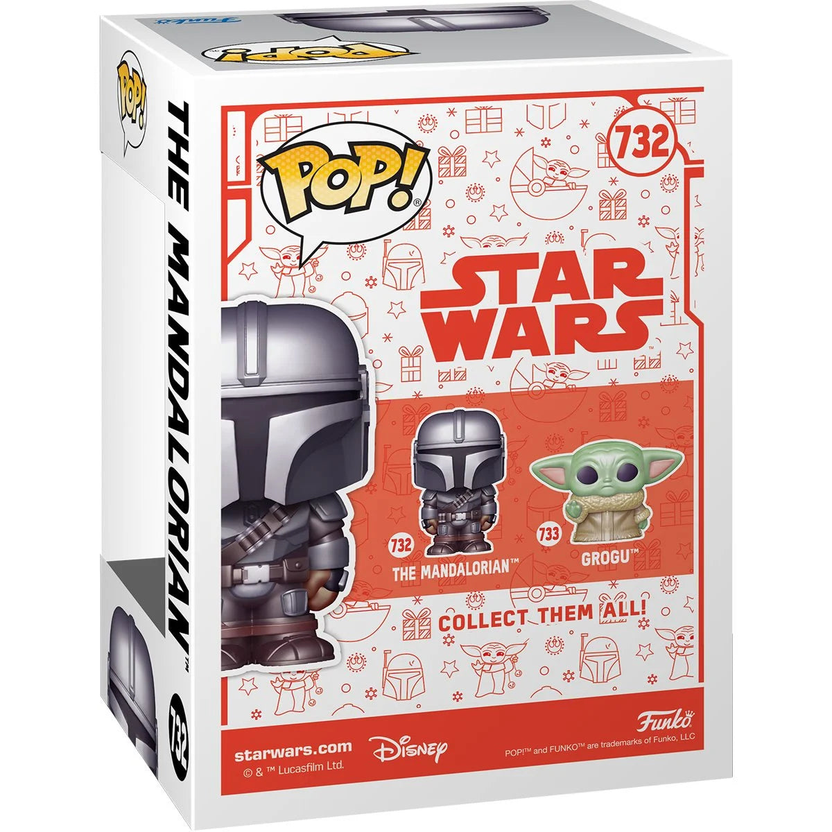 Funko POP! Star Wars The Mandalorian Holiday 732 The Mandalorian (Beskar) Blown Ornament Style