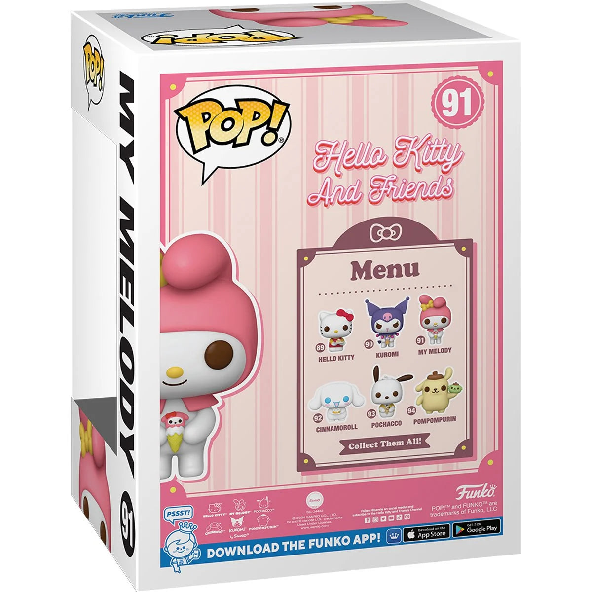 Funko POP! Sanrio Hello Kitty and Friends 91 My Melody with Dessert