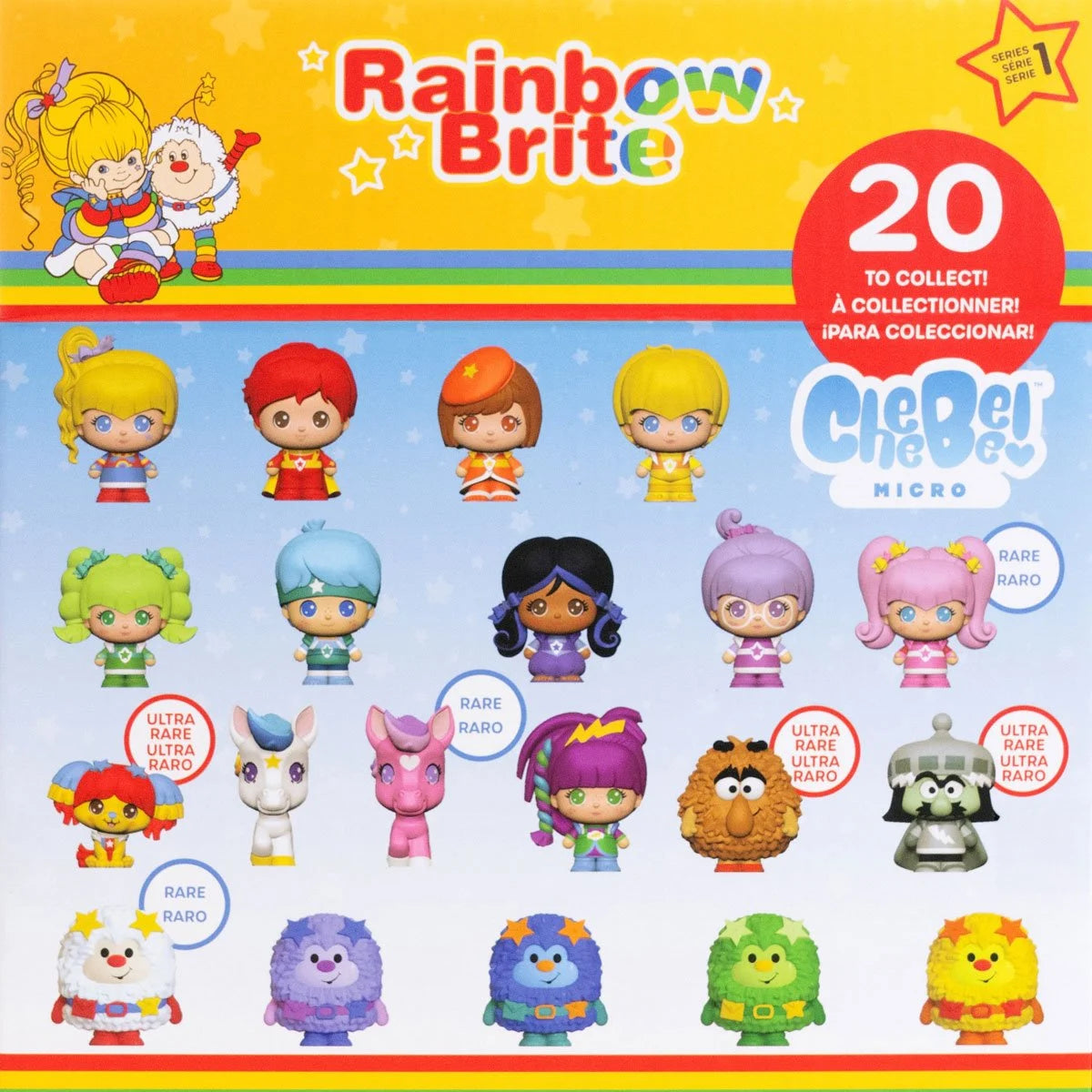 The Loyal Subjects Rainbow Brite 1 1/2-Inch Cheebee Mini-Figures, Blind Box with chance for Chase