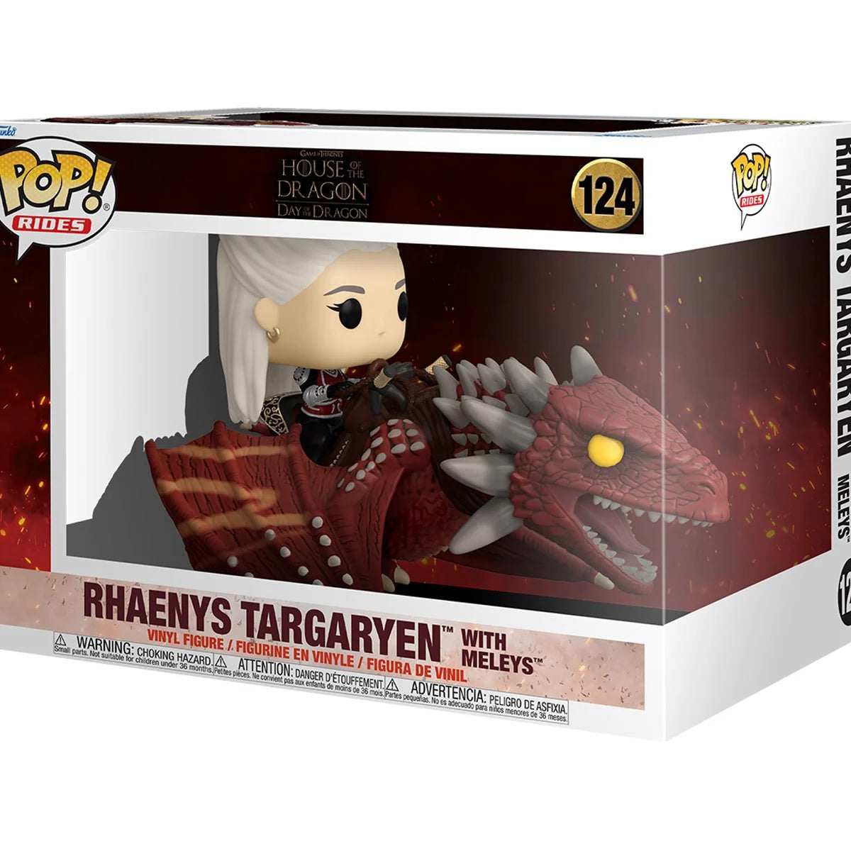 Funko POP! Rides TV Game of Thrones: House of The Dragon 124 Rhaenys Targaryen with Meleys